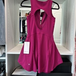 Lululemon Magenta Short Lined Tennis Tank Top Dress Sz-6